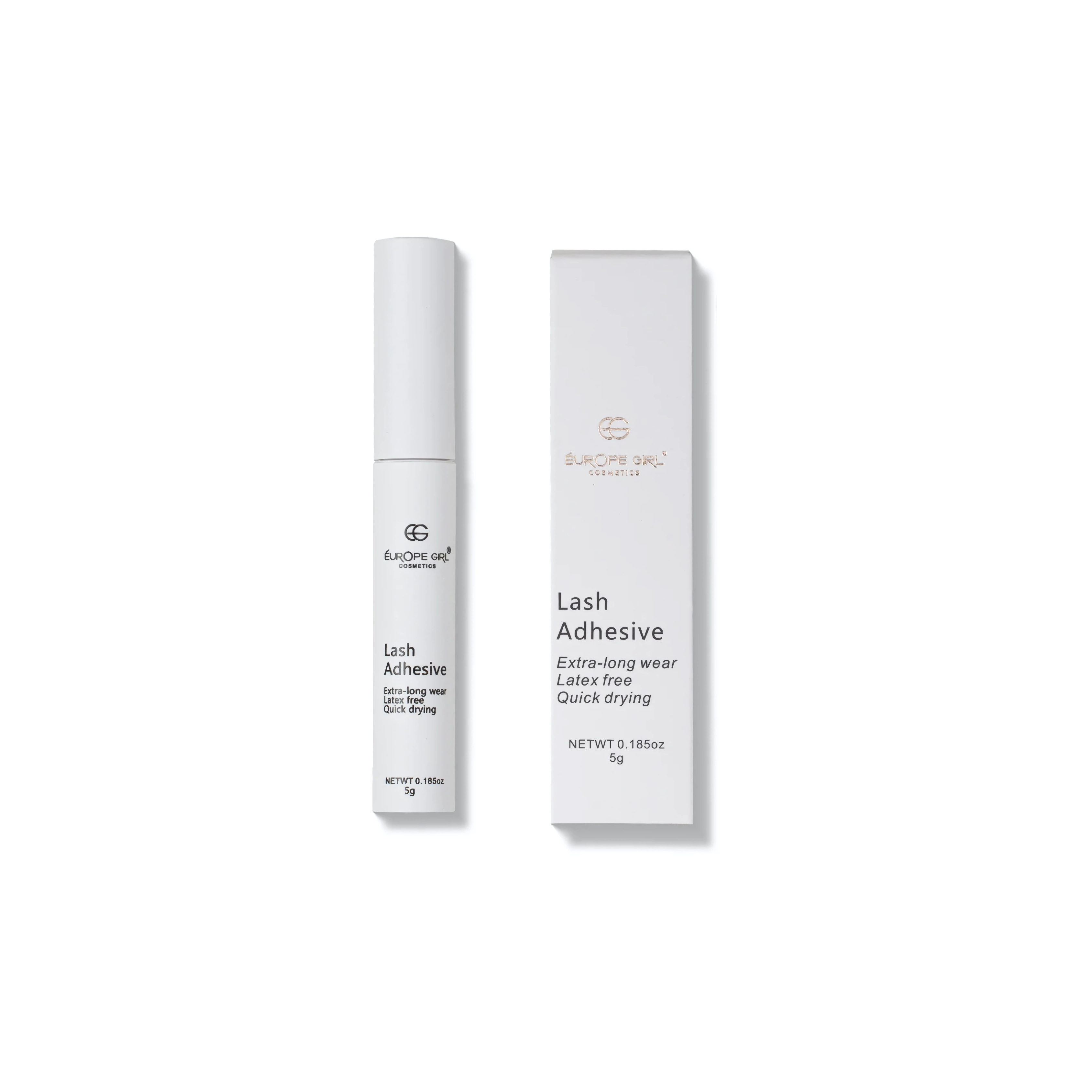 Europe Girl False Eyelash Glue - Lash Adhesive with Strong Hold | WaterProof & Anti-Fungal Glue | Cruelty-Free | Skin-Friendly | 5g