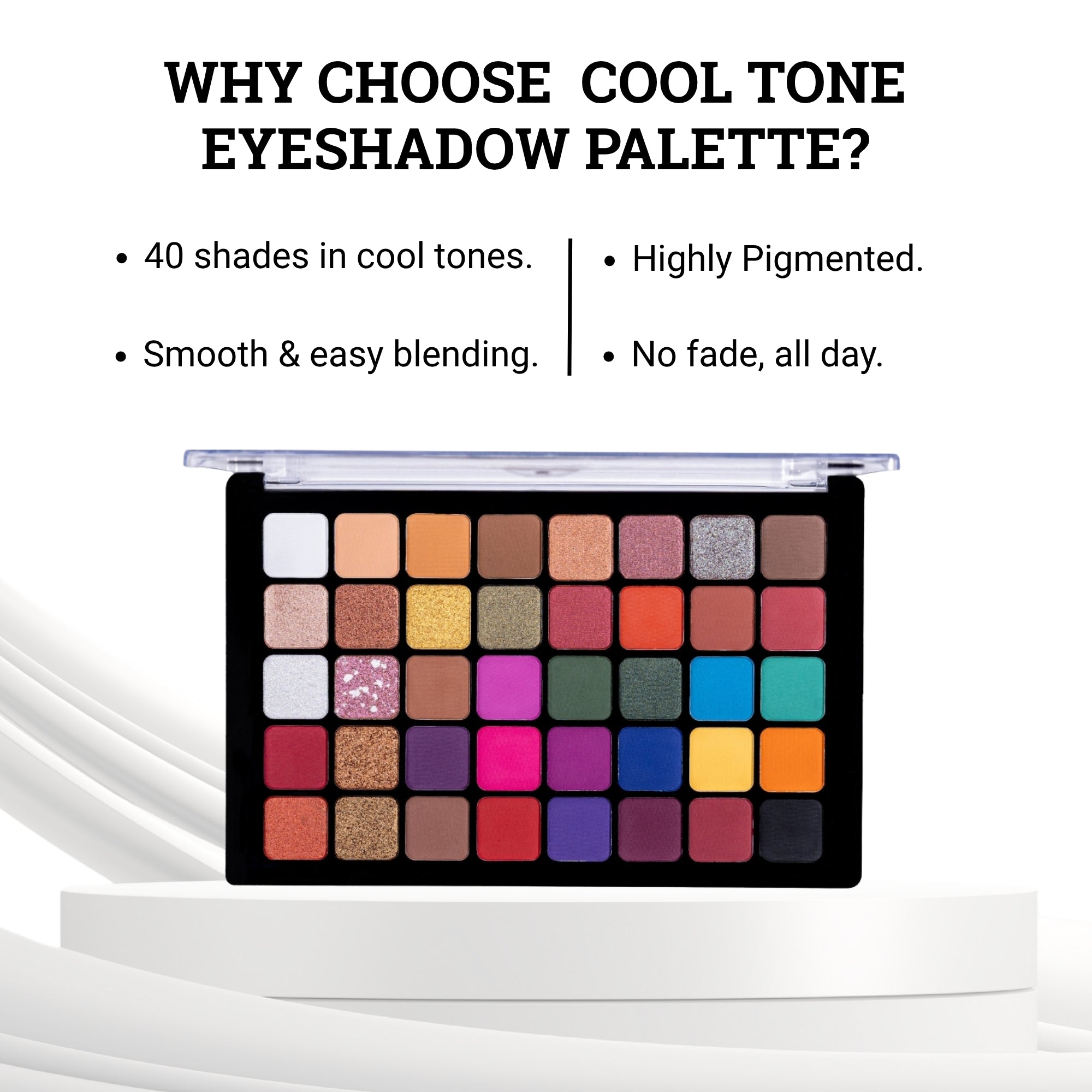 40 Color Eyeshadow Palette - New Cool Tone