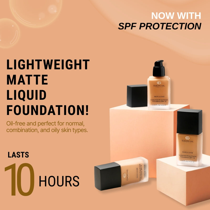 Long-Wear Matte Cover Foundation | With SPF 15