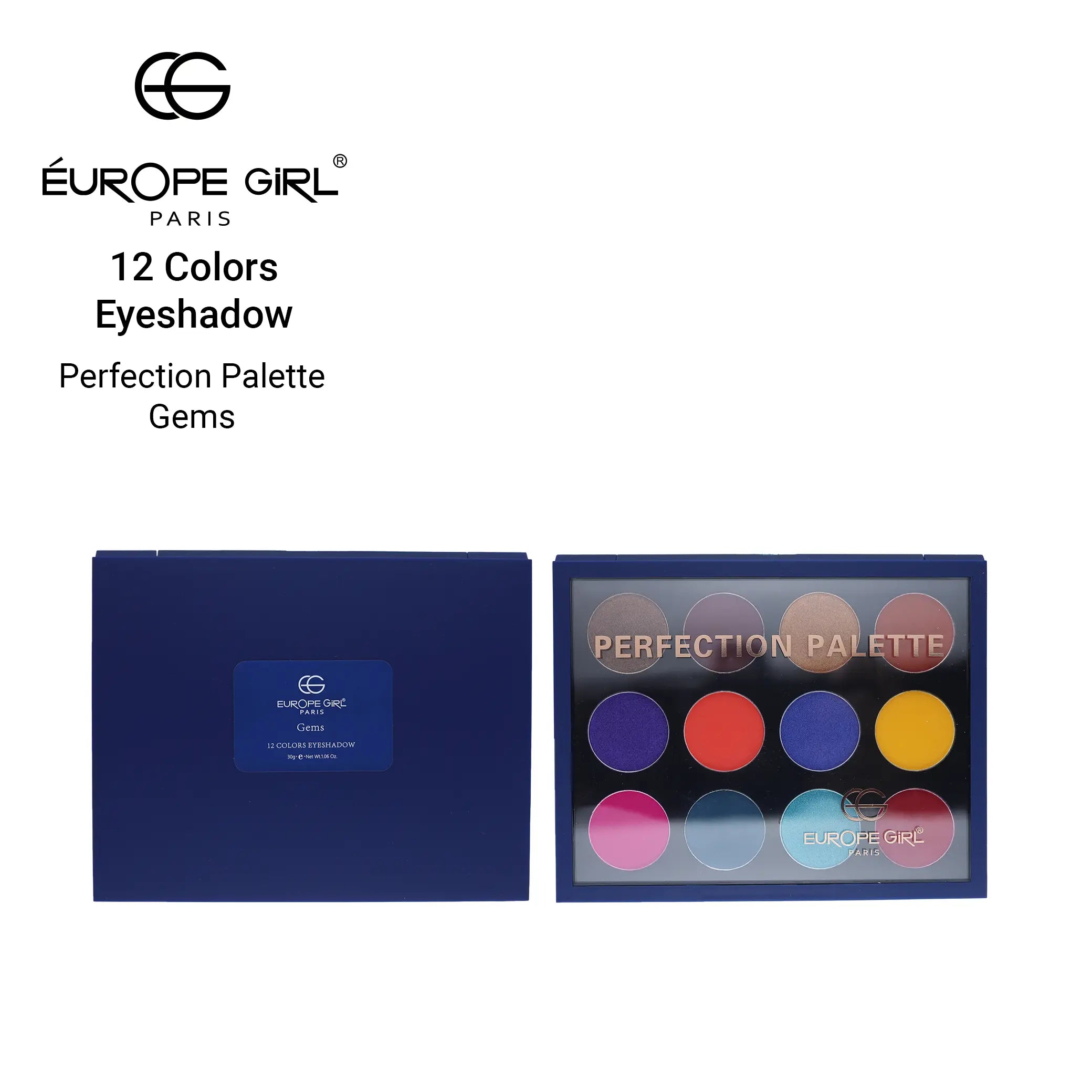 12 Colors Gems Eyeshadow – Perfection Palette