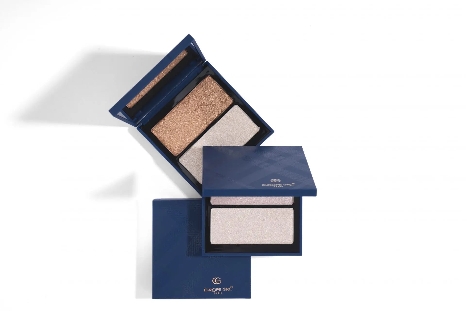 2 Color Highlighter Beam | Dual Shade Radiant Highlighter Palette | Highly Reflective Pearl Pigments | Different Highlighter Variant for Fair, Medium & Deep Skin | Clean- CrueltyFree | Travel-Friendly | 20g