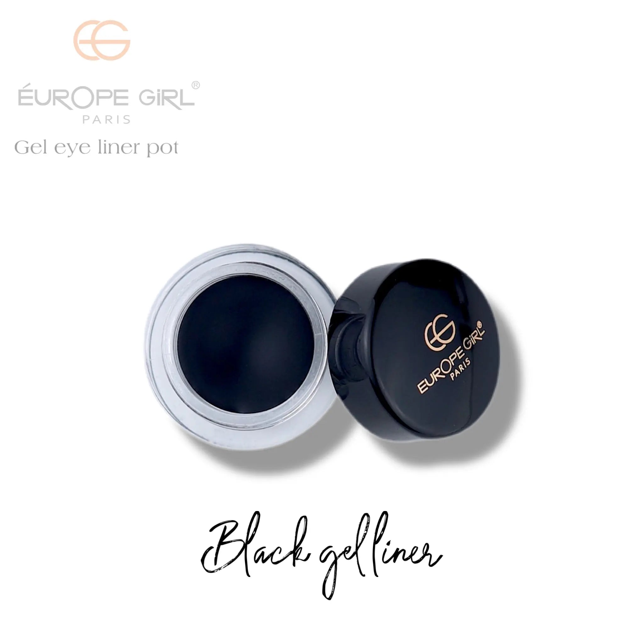 Long Wear Matte Gel Eyeliner with Brush (black) EuropeGirl Cosmetics