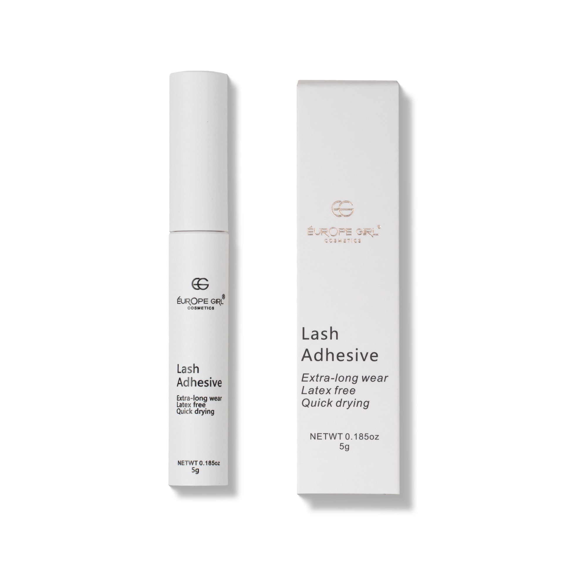 Europe Girl False Eyelash Glue - Lash Adhesive with Strong Hold | WaterProof & Anti-Fungal Glue | Cruelty-Free | Skin-Friendly | 5g