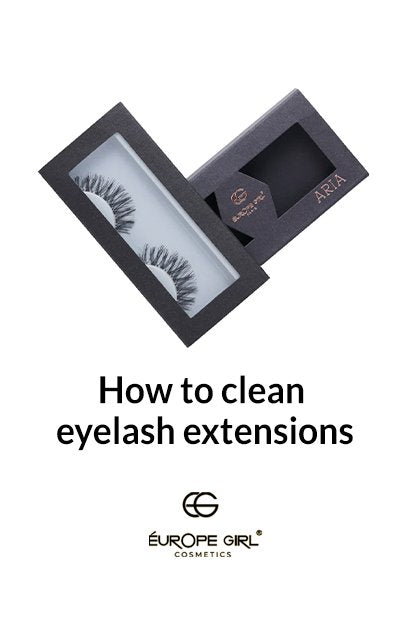 How to clean eyelash extensions