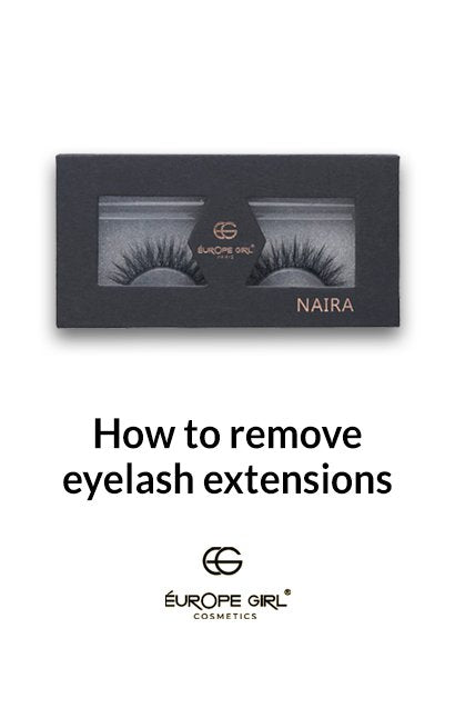 How to remove eyelash extensions