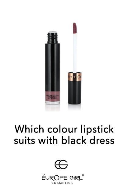 Which Colour Lipstick Suits with Black Dress