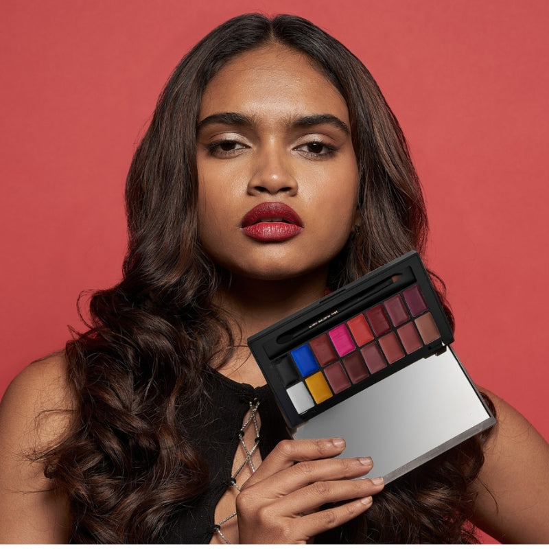 Kiss Me Lip Palette | 16 Creamy Matte Shades