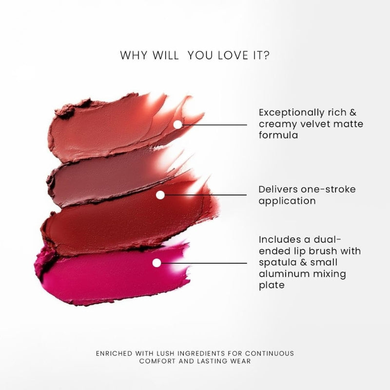Kiss Me Lip Palette | 16 Creamy Matte Shades