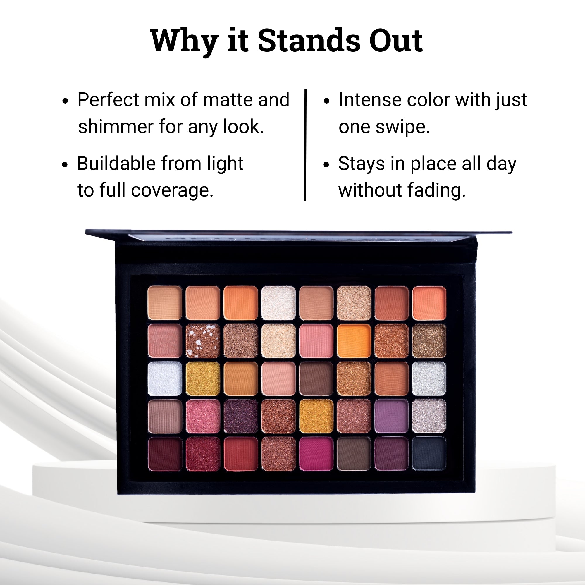 40 Color Eyeshadow Palette – Neutral Tone