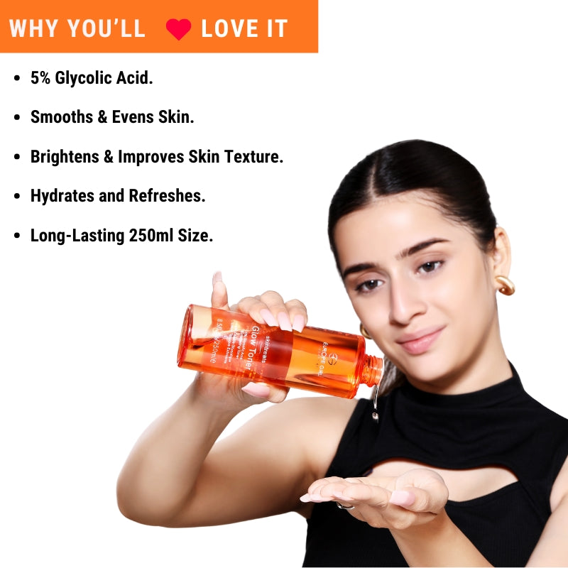 Skintreats Glow Toner | Infused with 5% Glycolic Acid