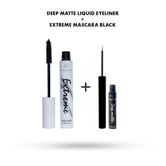 Eye Combo – Deep Matte Liquid Eyeliner + Extreme Dramatic Mascara