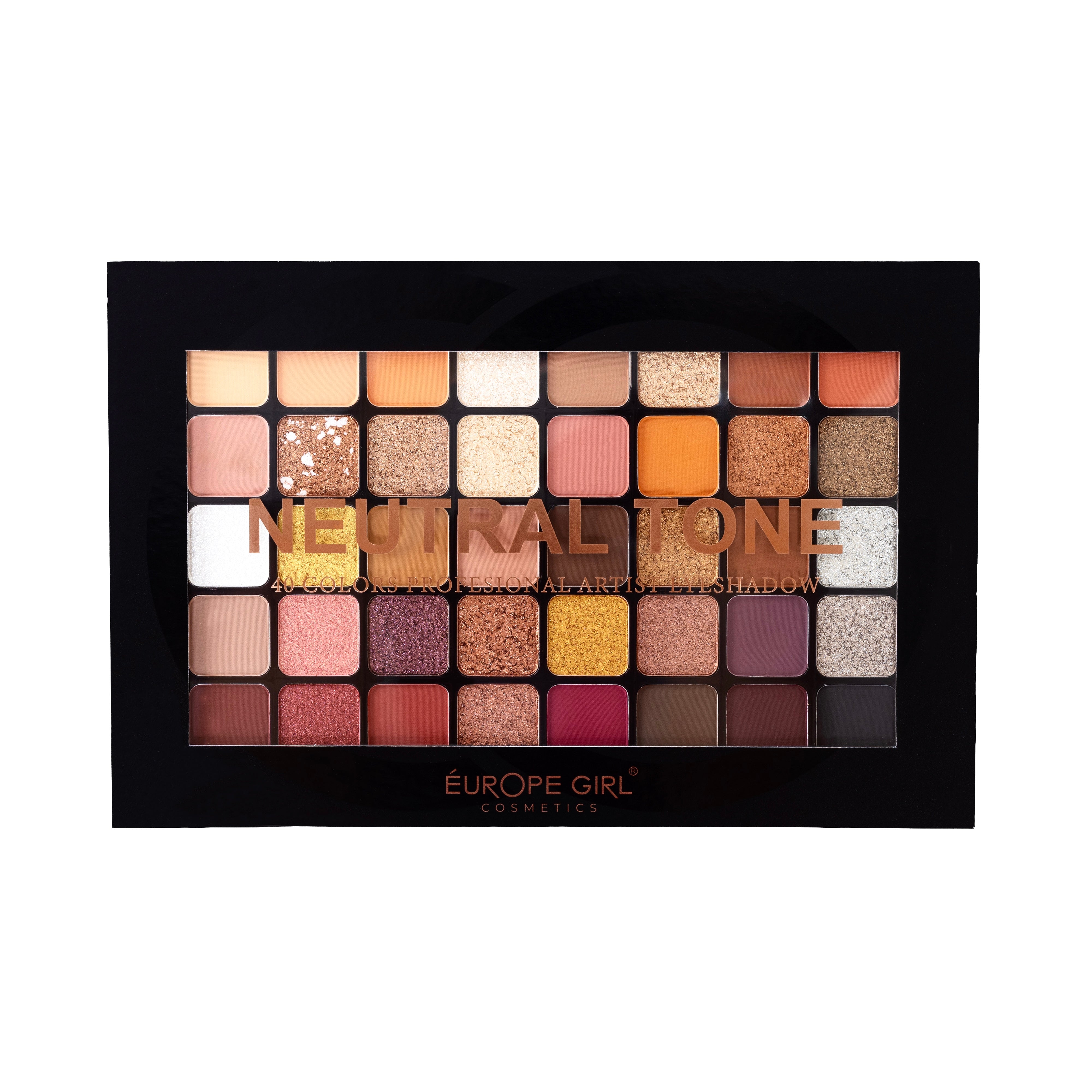 40 Color Eyeshadow Palette – Neutral Tone