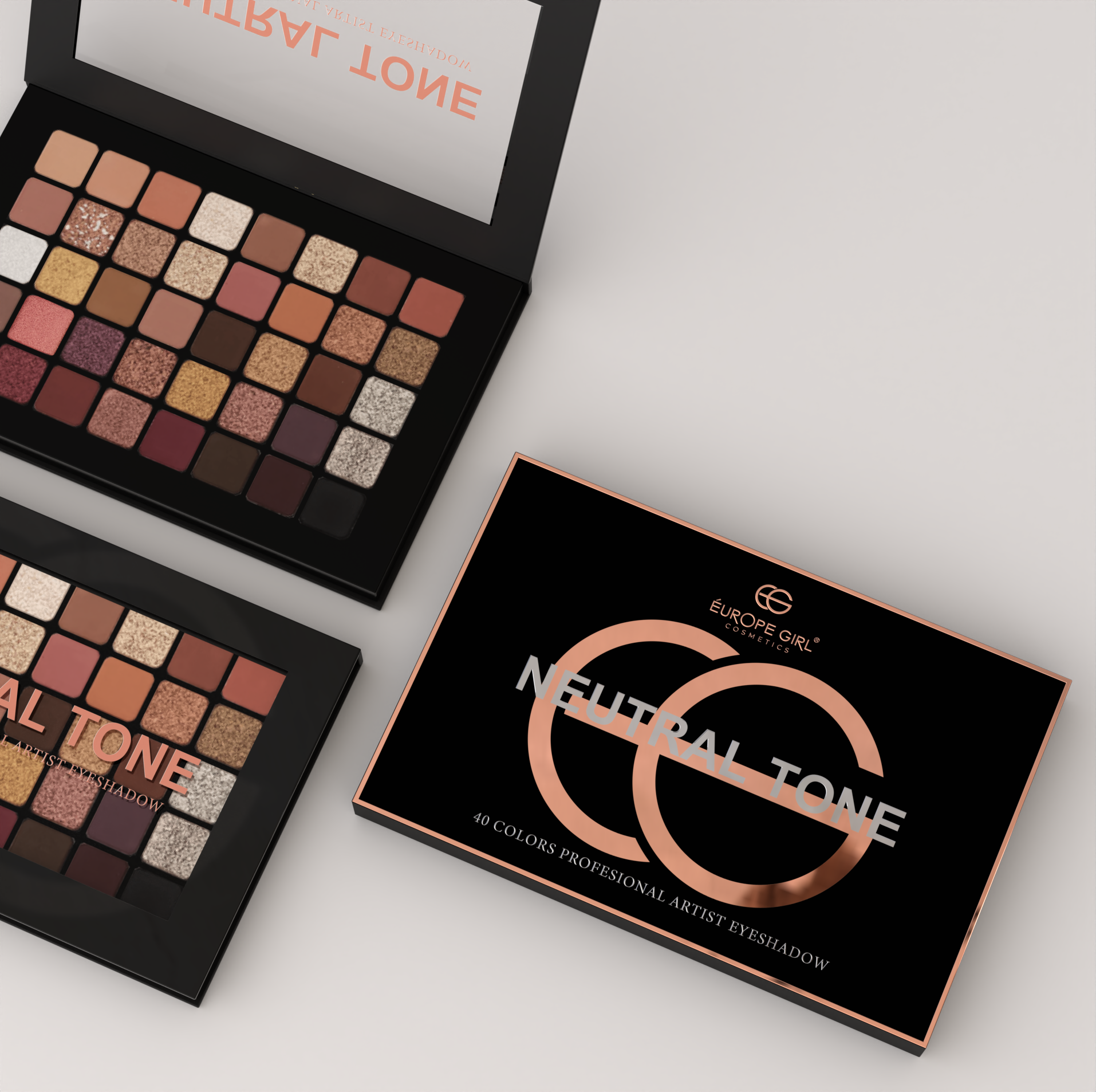 40 Color Eyeshadow Palette – Neutral Tone